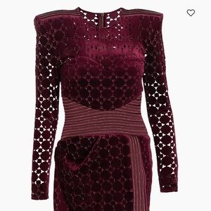 Zhivago Deep Burgundy Long Sleeve Dress